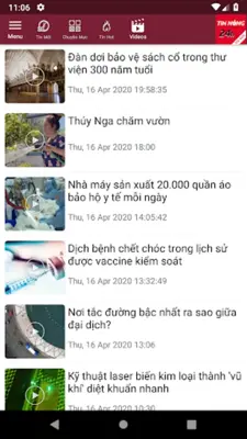 Tin Nóng 24h - Đọc Báo Mới Hay android App screenshot 2